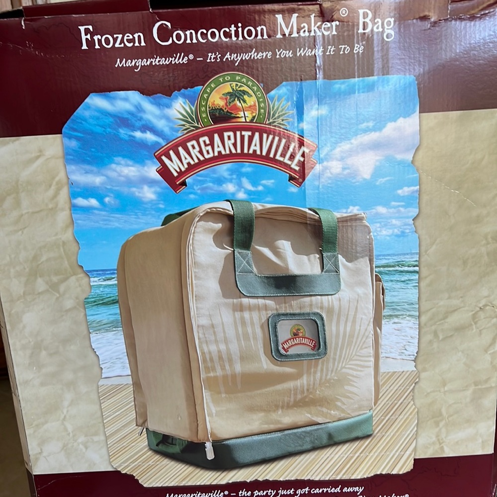Margaritaville frozen concoction maker bag.